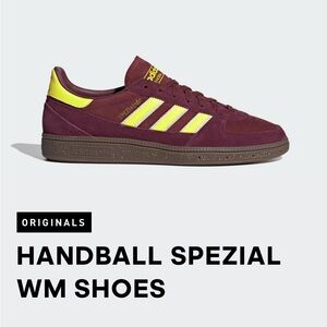 Adidas Handball Spezial Sneakers - Burgundy and Yellow